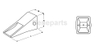 1U3452 Cat J Familie J450 emmertanden 225 235 988